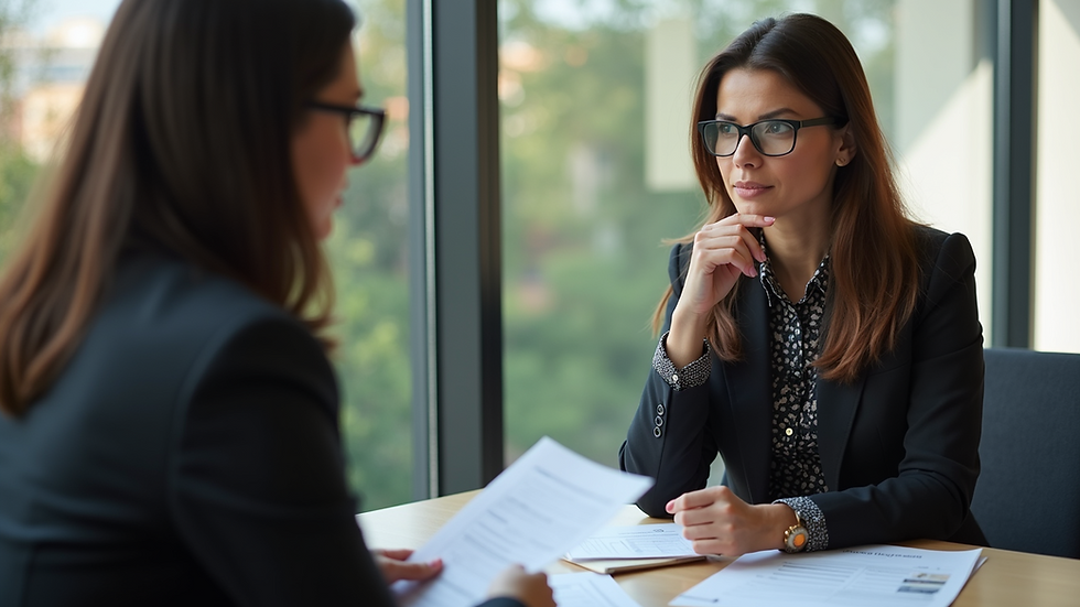 High angle view of a business coach and client discussing growth strategies