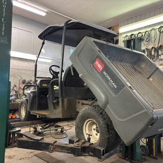 Another cart being overhauled by our mechanic Glenn