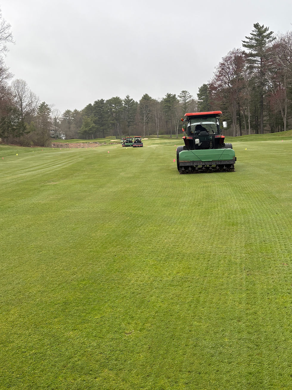 Aerators make their way down 1