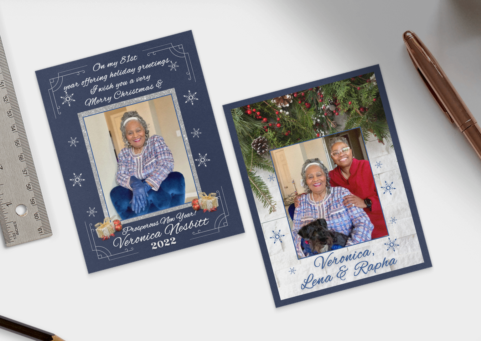 Blue Wonderland Photo Postcard - 25 cards + envelopes