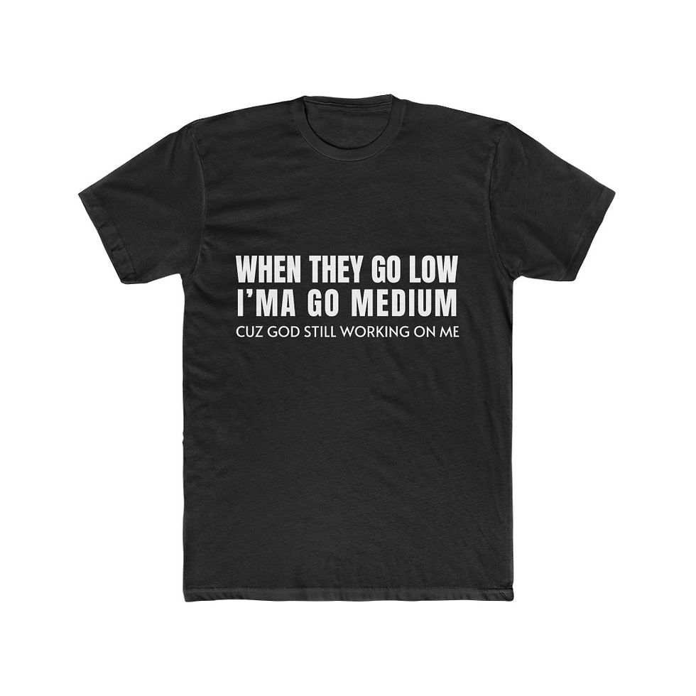 Thumbnail: I'ma Go Medium (Dark Tshirt) - Men's Cotton Crew Tee