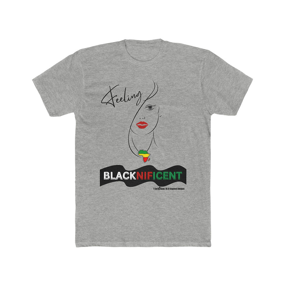 Thumbnail: Feeling Blacknificent (Light) - Cotton Crew Tee