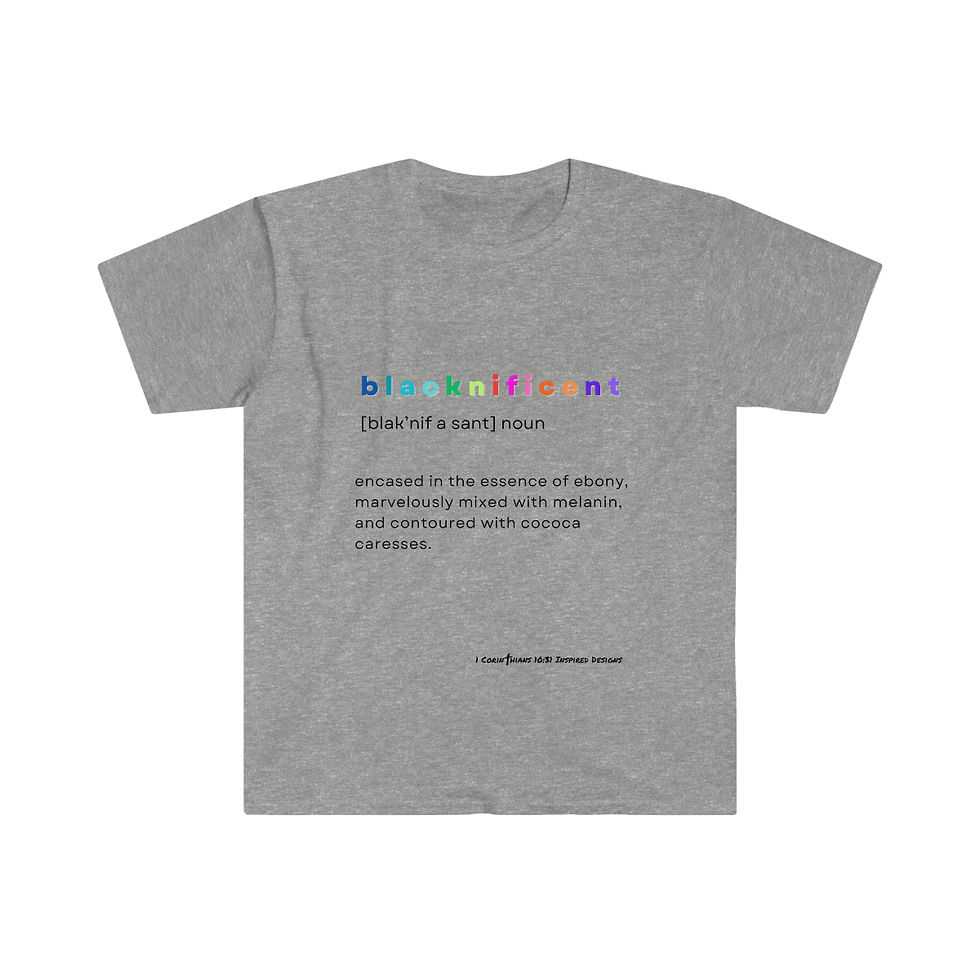 Thumbnail: Blacknificent - Unisex Softstyle T-Shirt (Light)