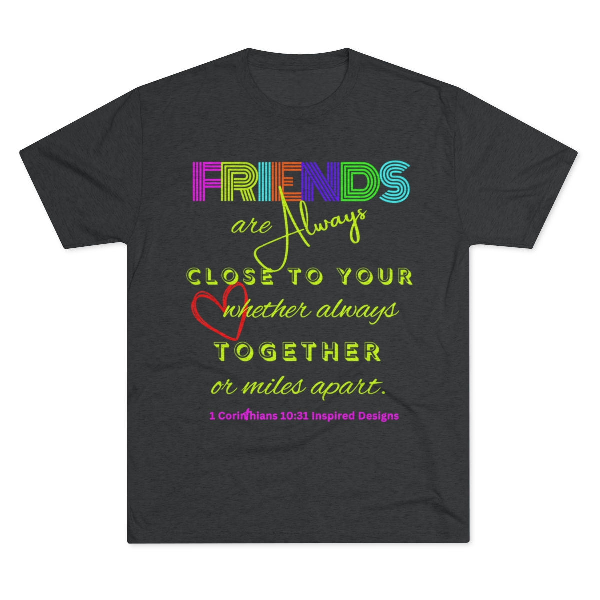 Friends Unisex Tri-Blend Crew Tee (Super Soft)