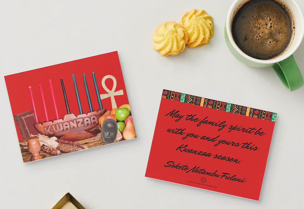 Thumbnail: Kwanzaa Table Card (customizable)