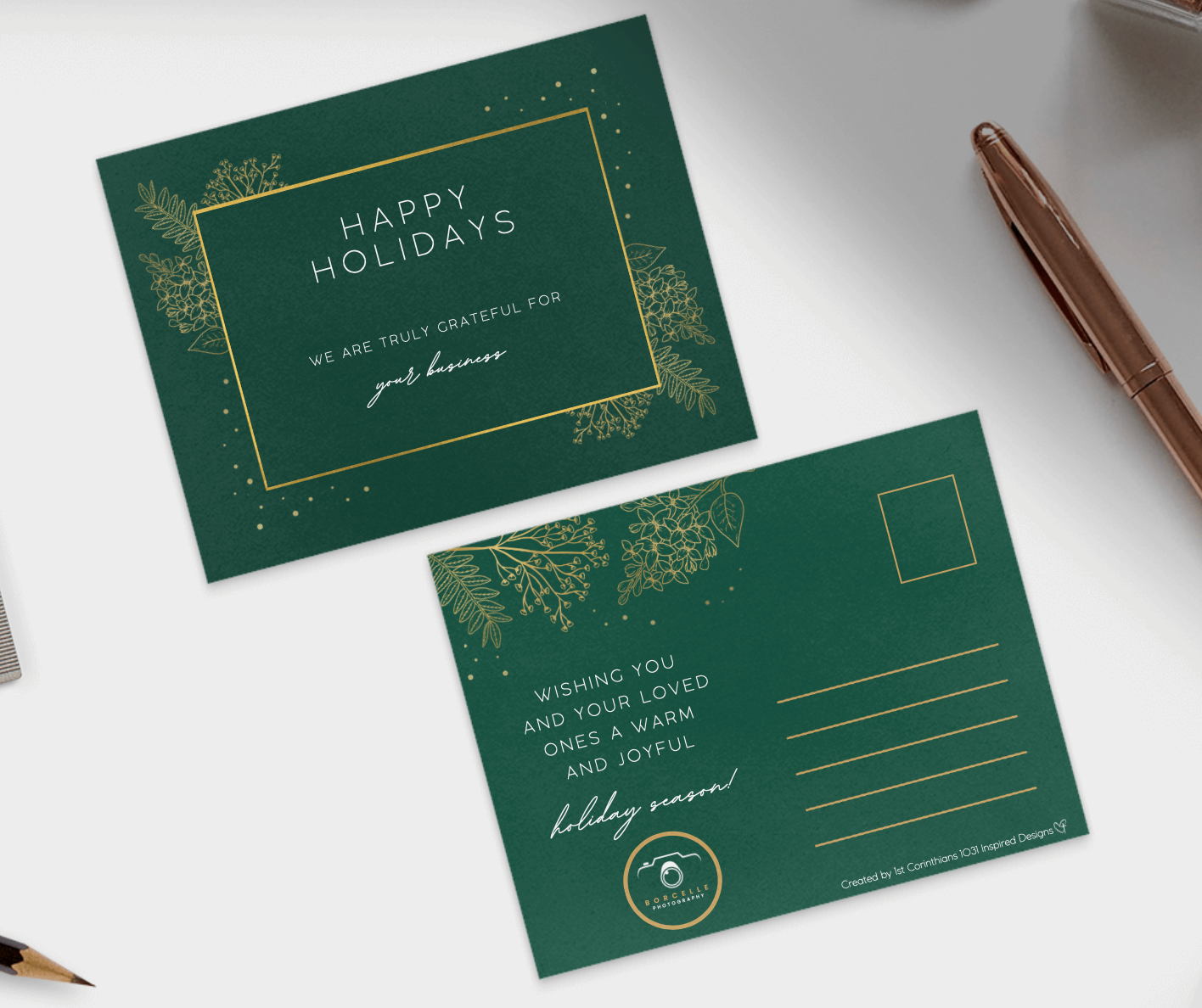 Client Holiday Postcard 02 - Customizable