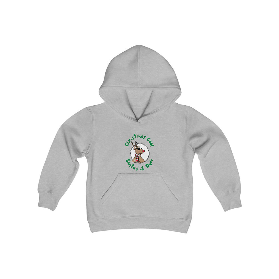 Thumbnail: Santa’s Dude - Youth Heavy Blend Hooded Sweatshirt