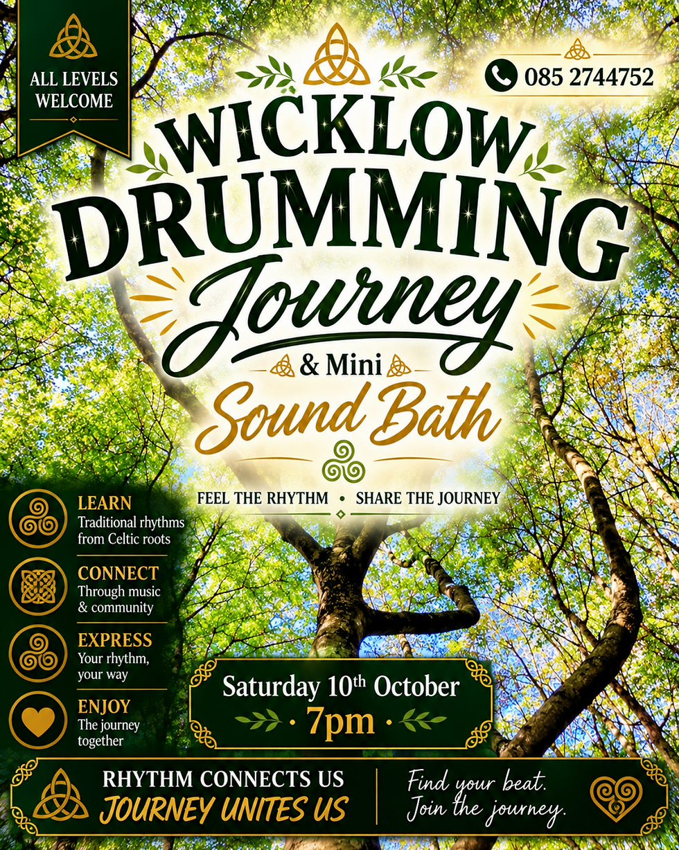 💚 October Drumming & Sound Bath Journey 🎶