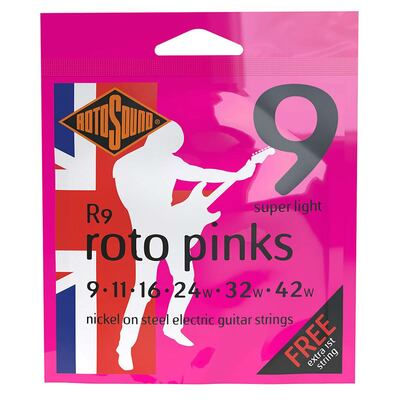 R9 |Rotosound Roto string set electric nickel wound 9-42