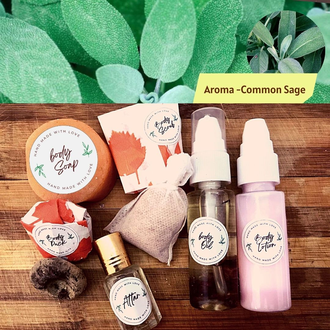 COMMON SAGE ESSENTIAL OIL Skin Care Combo Kit-Body Polishing & Relaxing Spa