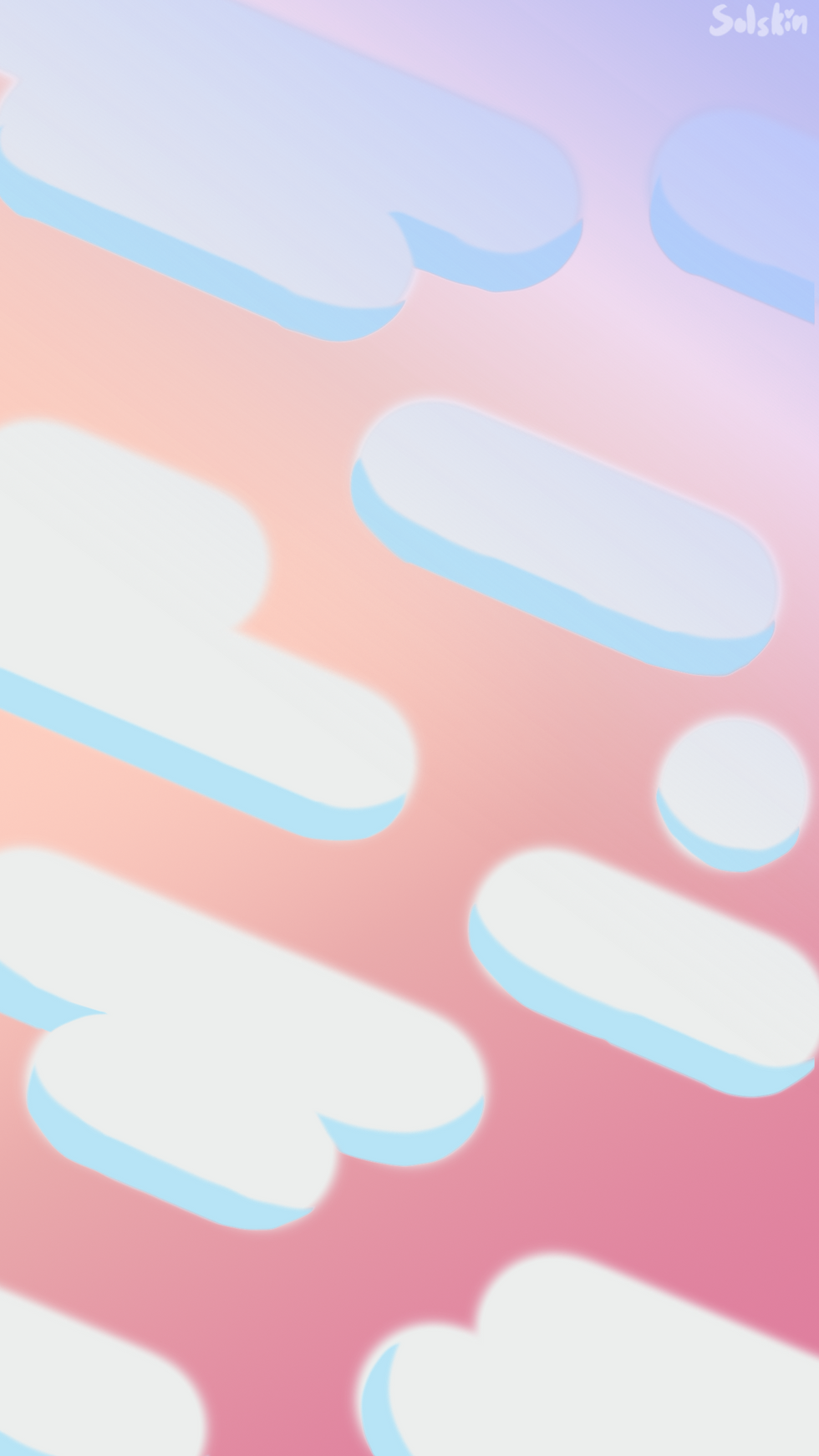 cloud wallpaper (purple and peach)