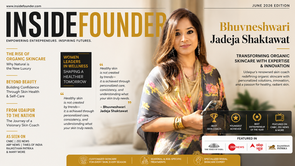 Bhuvneshwari Jadeja Shaktawat: Transforming Organic Skincare with Expertise and Innovation