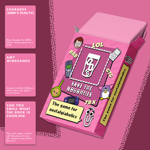 Save The Noughties Party Game - Front Box