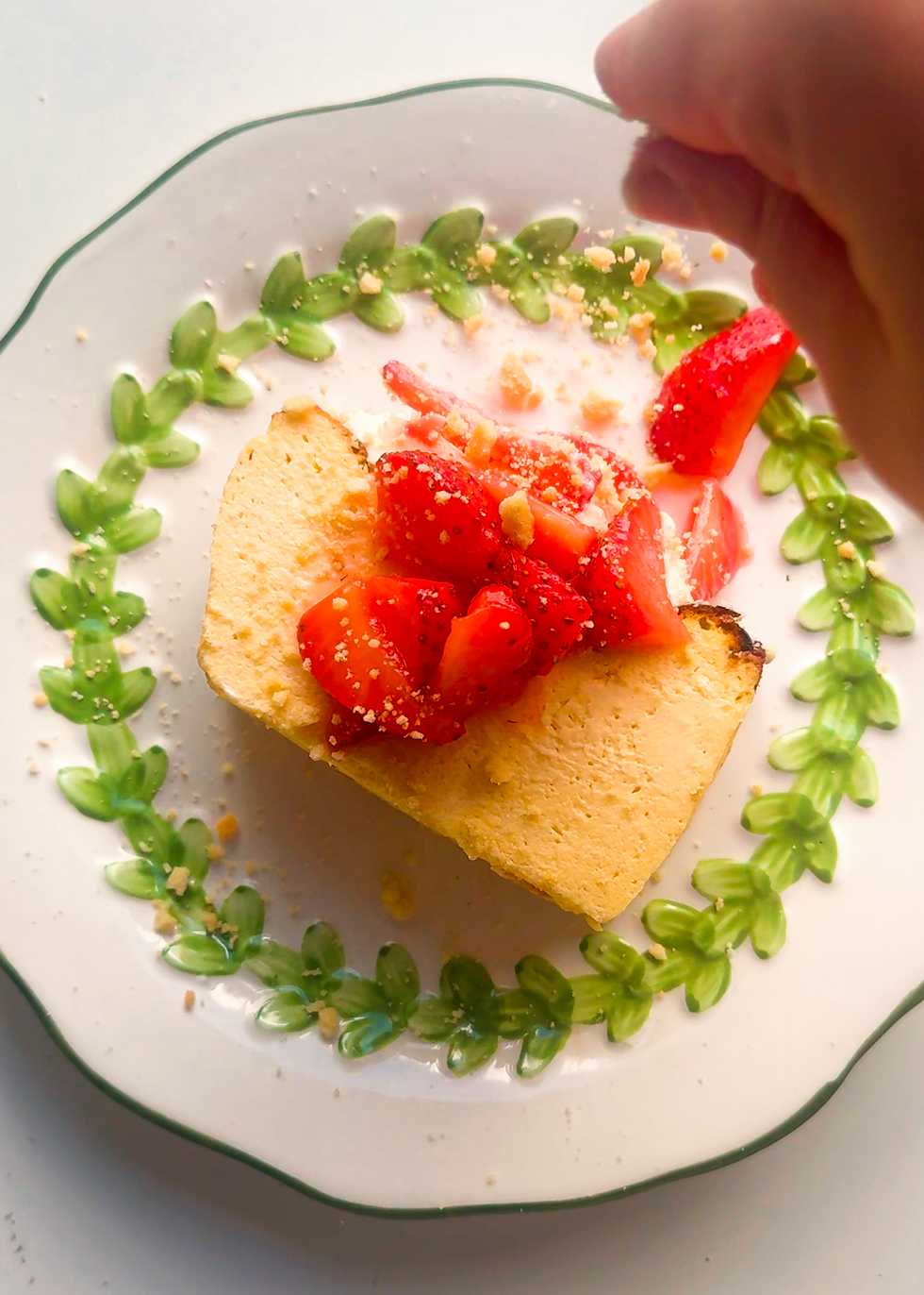 STRAWBERRY SHORTCAKE BASQUE LOAF