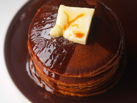 STICKY TOFFEE AMERICAN PANCAKES