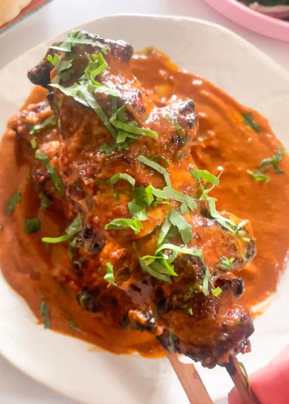 airfryer butter chicken kebabs