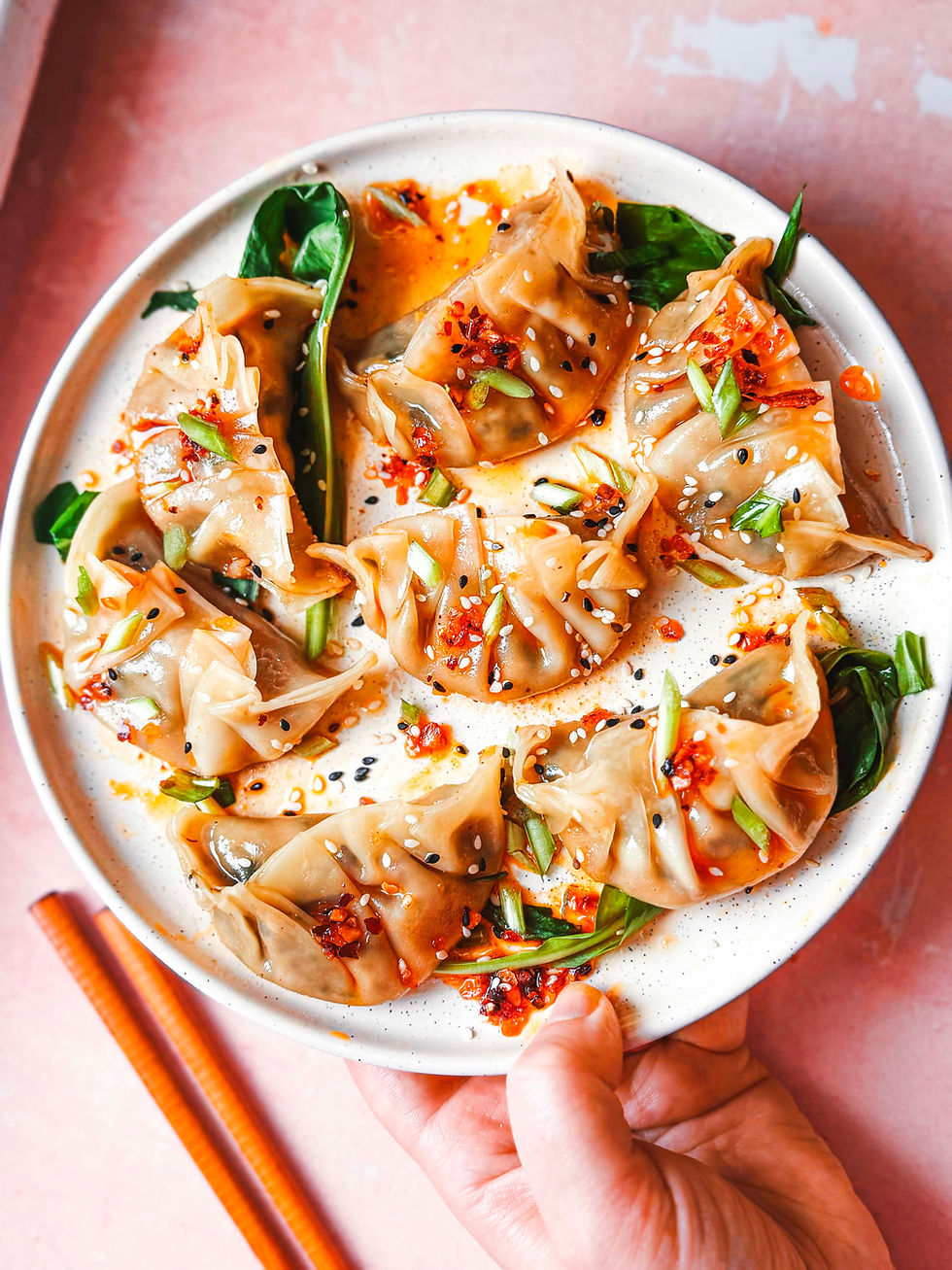 Wild Garlic & King Oyster Mushroom Gyoza