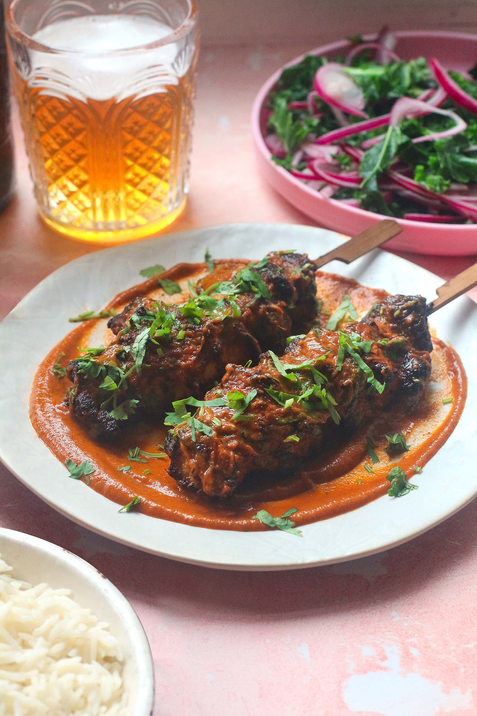 airfryer butter chicken kebabs