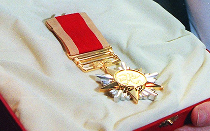 The Grand Bauhinia Medal, the highest award under the Hong Kong honours system. Source: South China Morning Post