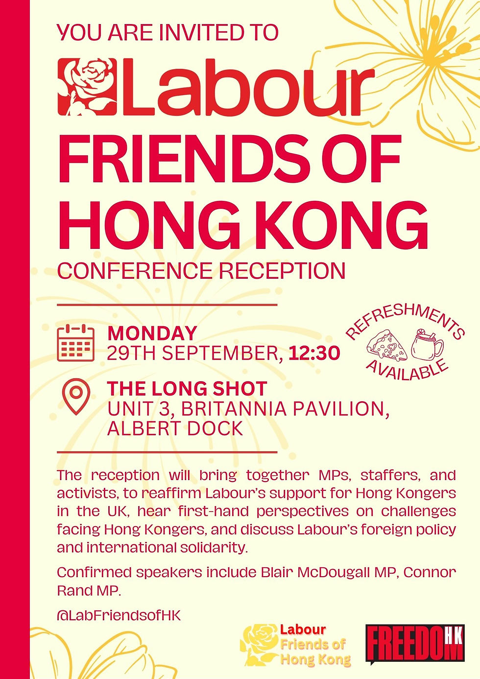 Labour Friends of Hong Kong Conference Reception 2025