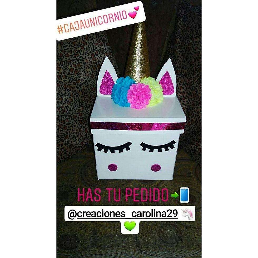 CAJA UNICORNIO PEQUEÑA $12