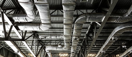 Bare skin ceiling; show roof structure and air condition system. .jpg