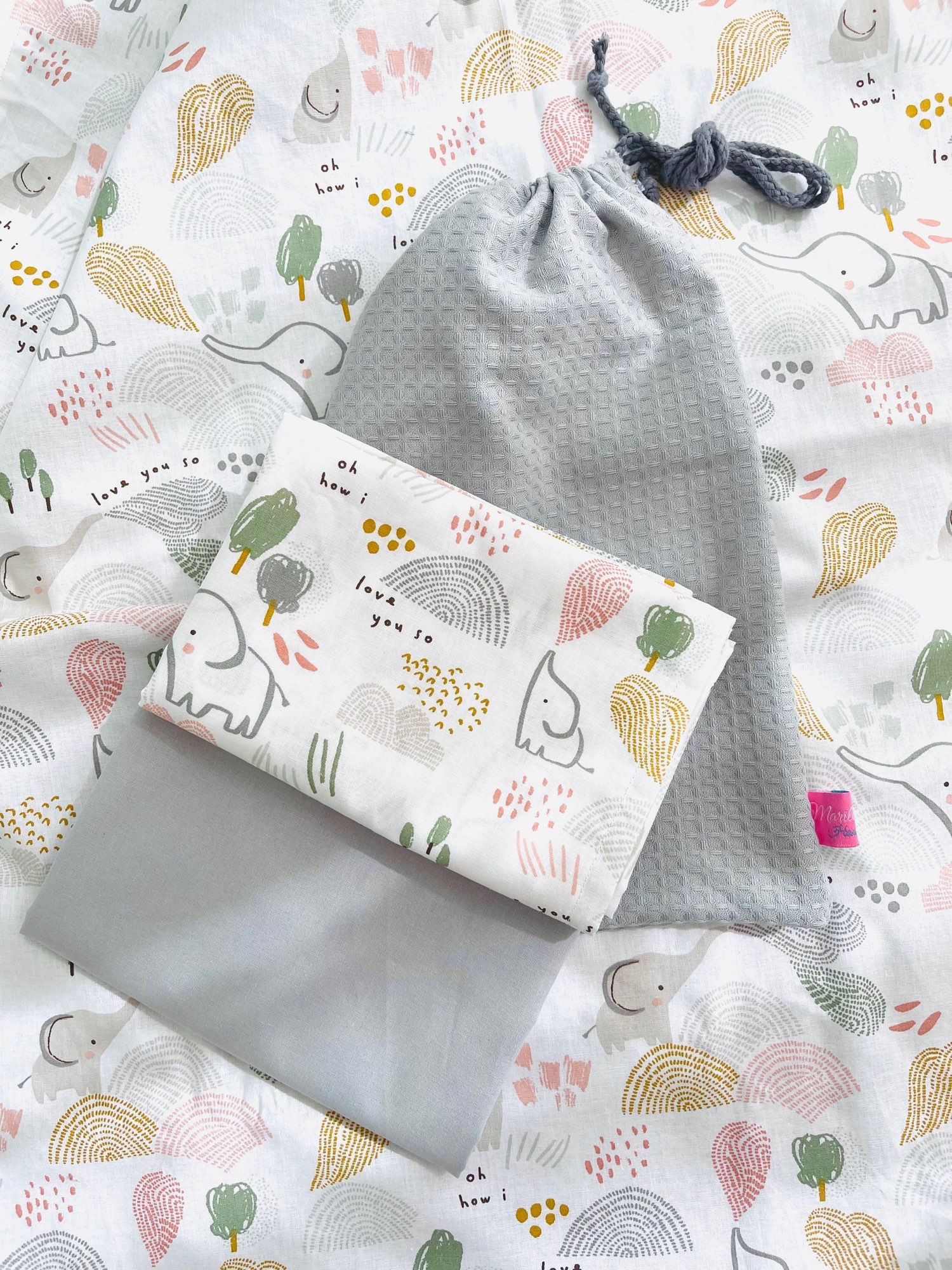 “Sweet elephant” baby set 