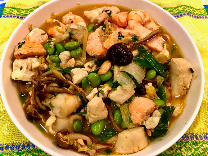 Asian Style Seafood Hotpot