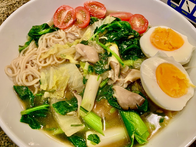 Budget-Friendly Gluten-Free Miso Noodle Soup with Oyster Mushrooms