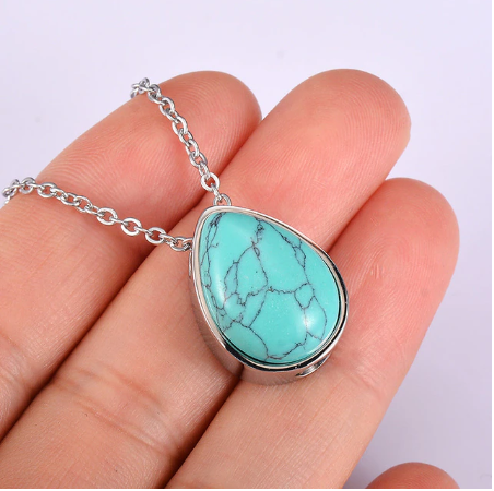 Lab Created Stone Cremation Necklace Fillable Kit