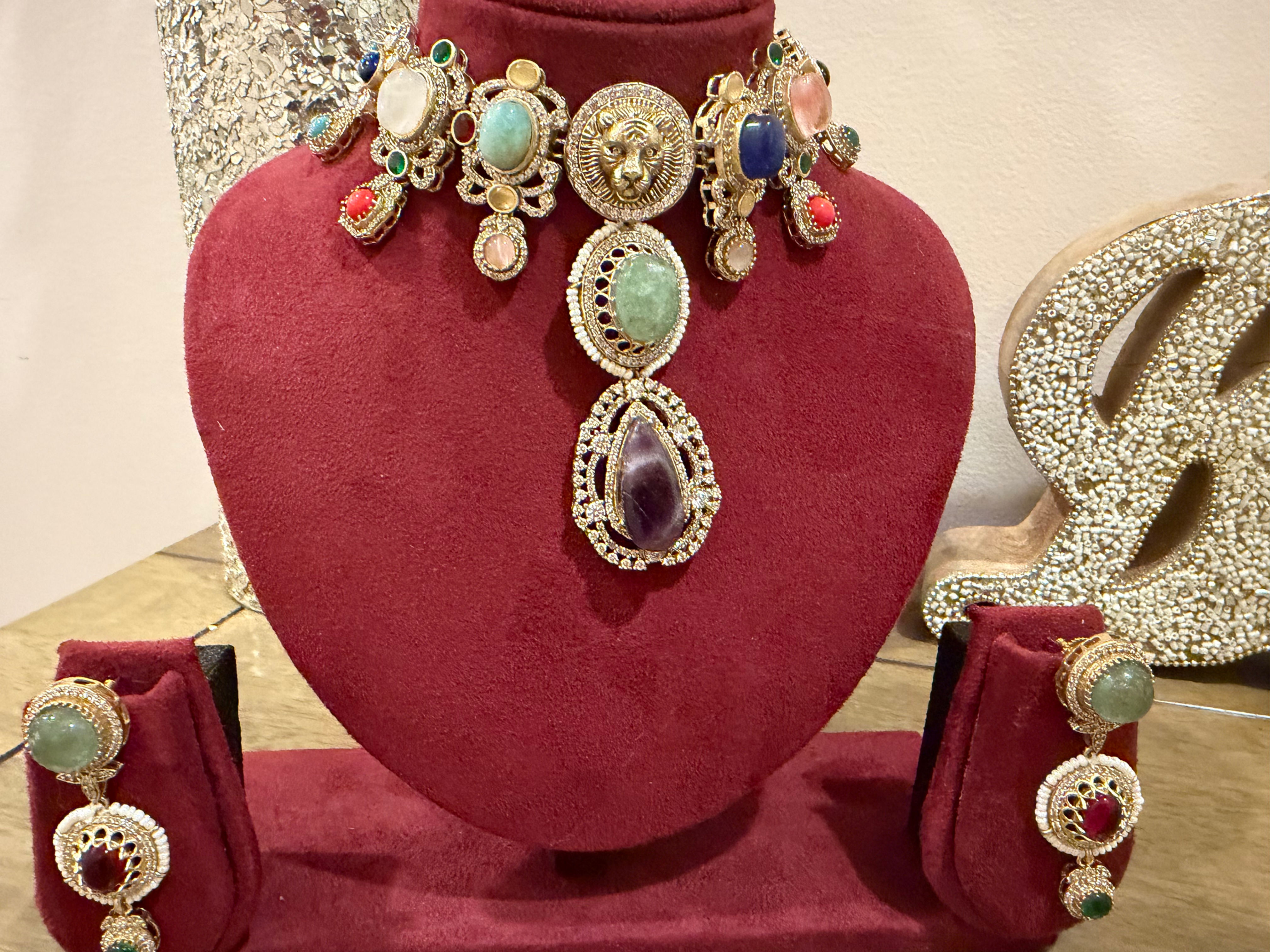 Sabyasachi Inspired Necklace With Matching Earrings