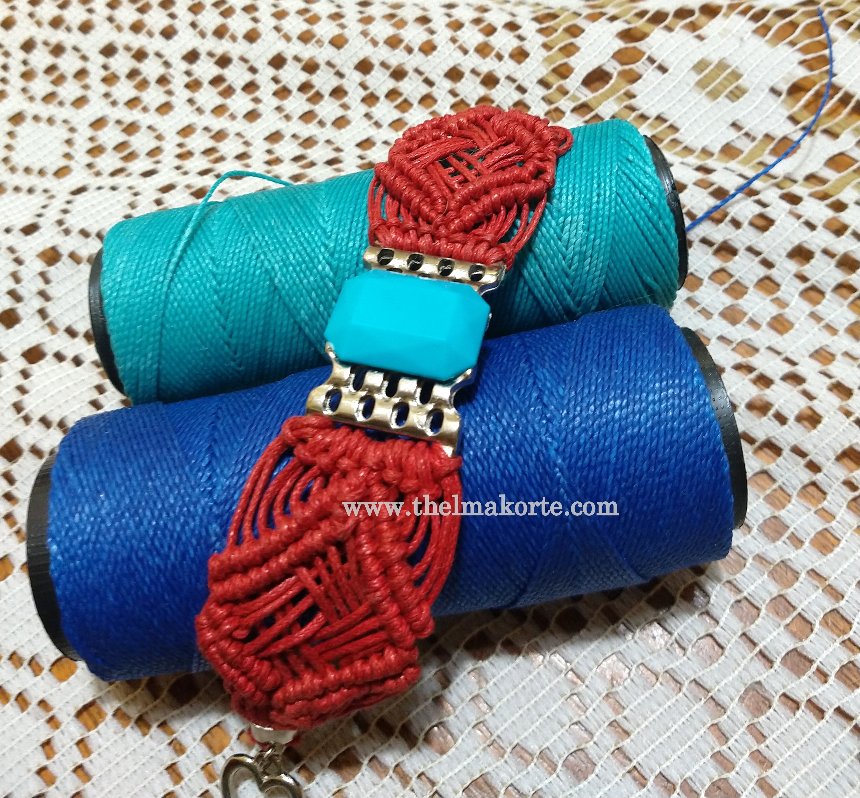 bracelete em macramê trançado (2)