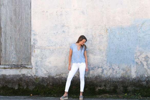 What to Wear Wednesday: Lacey Blues