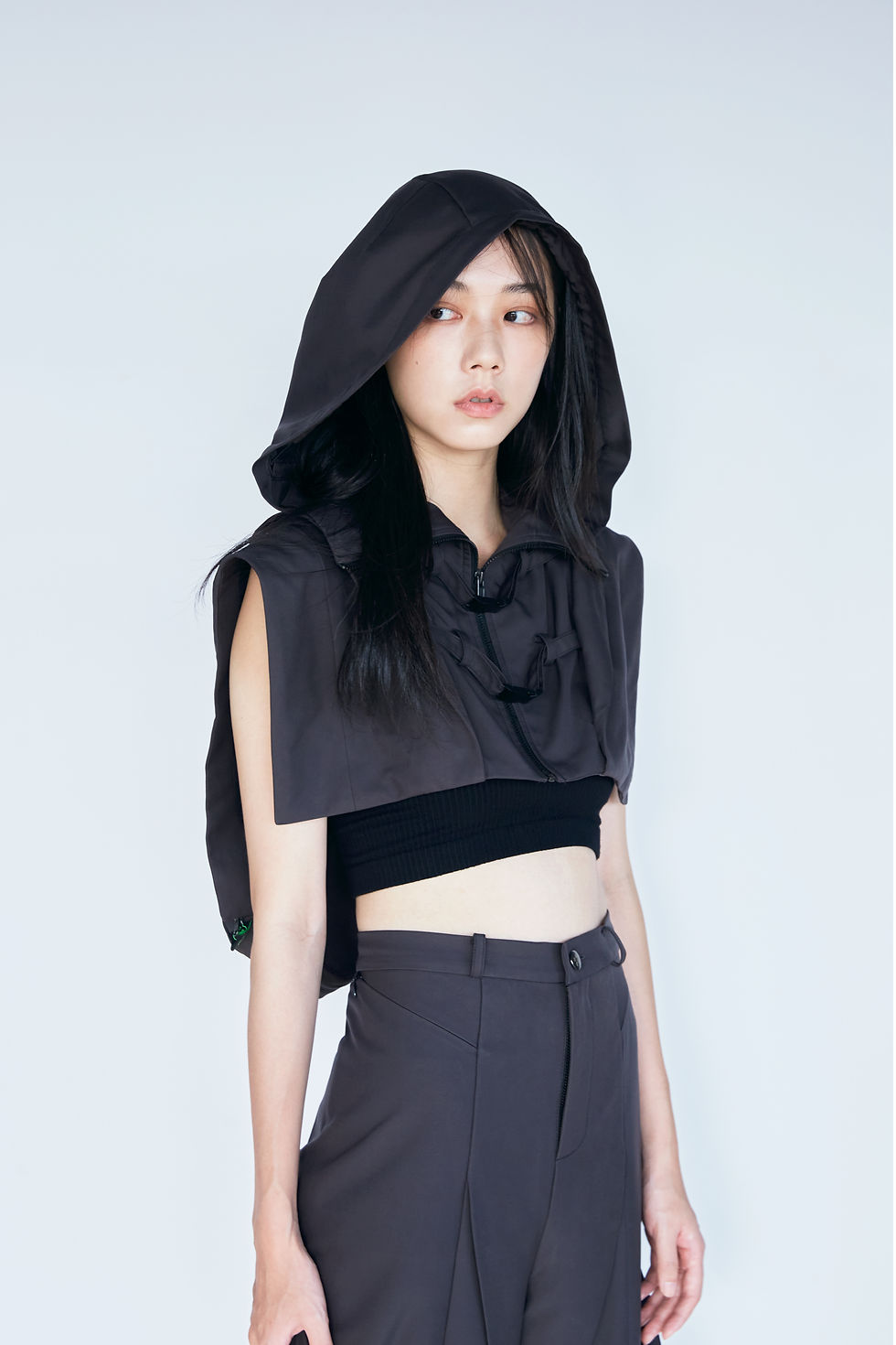 Thumbnail: 01 Hooded Vest Black