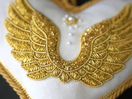 Wings of Love Bag Charm  