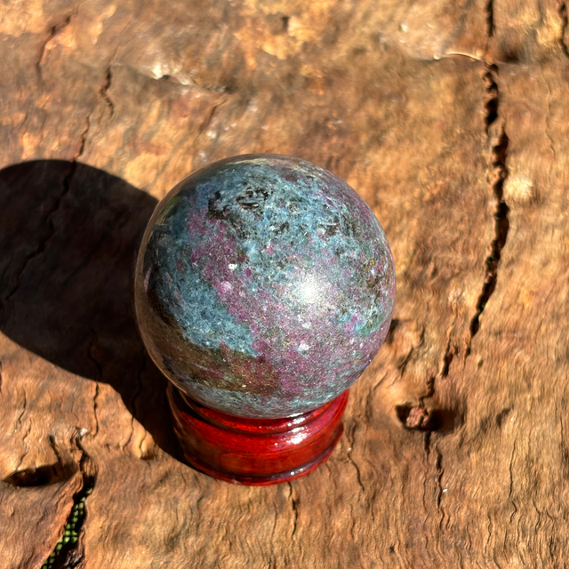 Ruby in Kyanite Sphere