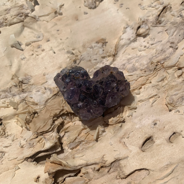 Mini Amethyst Heart Cluster