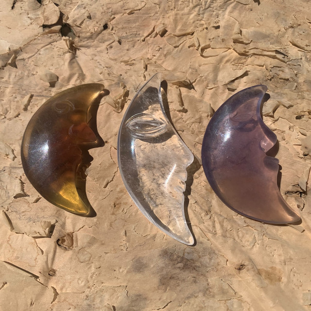 Carved Crystal Moons