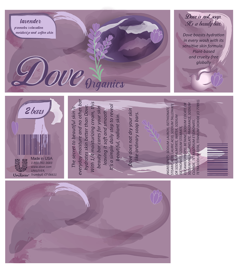 Dove Soap Rebrand - Lavendar