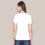 Thumbnail: Classic White Round Neck Half Sleeve Plain Tee