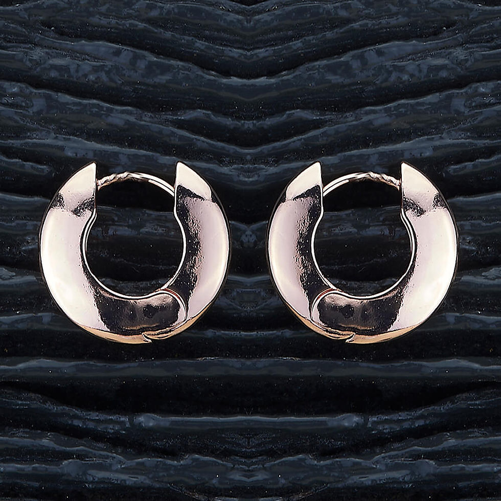 CLASSIC ROSE GOLD HOOP EARRING
