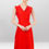 Thumbnail: CORAL CRUSH A-LINE DRESS FRONT VIEW