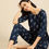 Thumbnail: Blue Abstract Print Loungewear Set
