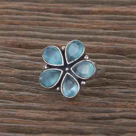 Adjustable Ruby Mint with Oxidised Plating