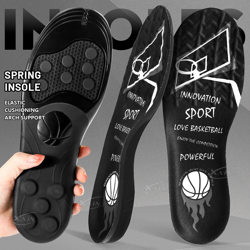 Thumbnail: 【Xxin】Spring silicone Gel shoe Insole Pad Elastic sport shoes cushioning ins
