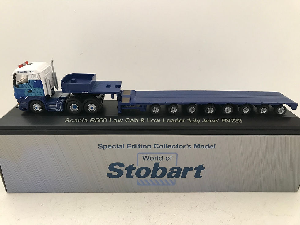 ATLAS OXFORD DIECAST 1:76 OO SCALE EDDIE STOBART SCANIA LOW LOADER