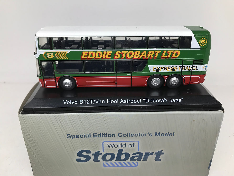 ATLAS OXFORD DIECAST 1:76 OO SCALE EDDIE STOBART 122 VOLVO VAN HOOL COACH