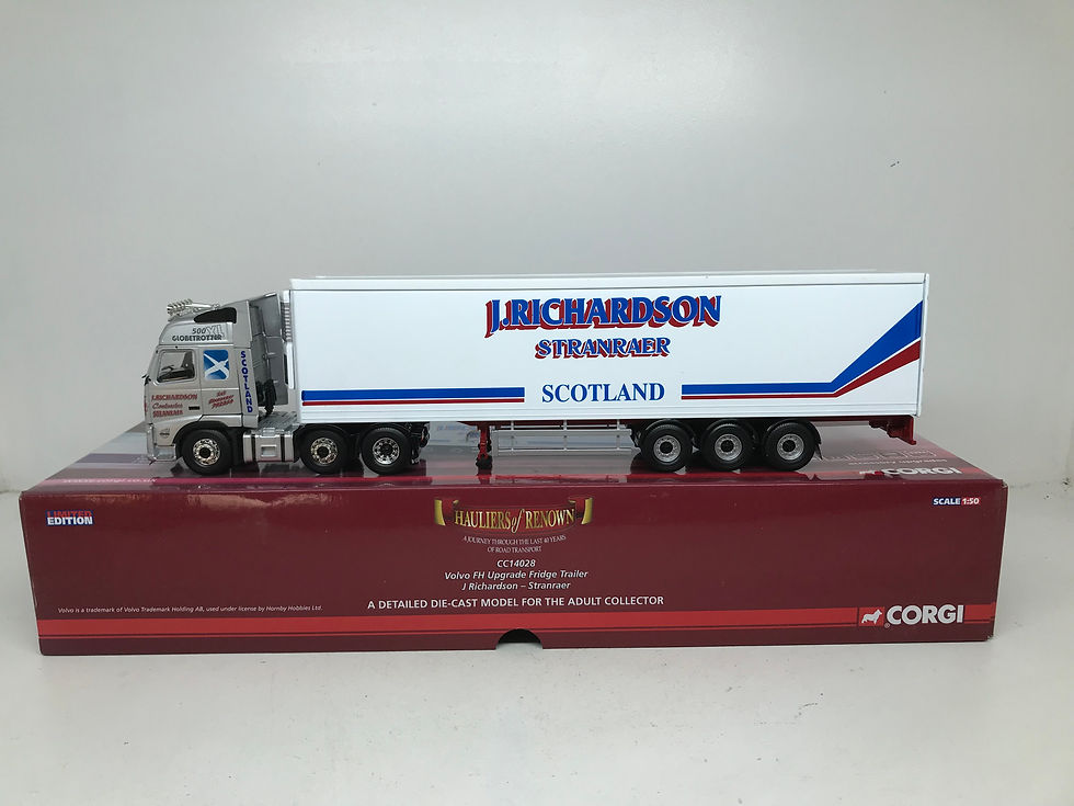 CORGI 1:50 SCALE DIECAST CC14028 VOLVO FH + J RICHARDSON STRANRAER CHILLER