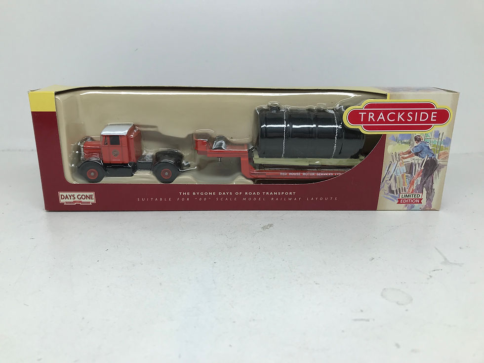 TRACKSIDE 1:76 OO SCALE DG112008 SCAMMELL LOW LOADER + BOILER LOAD RED HOUSE