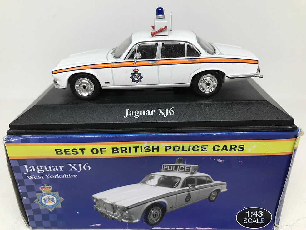 ATLAS EDITIONS DIECAST 1/43 SCALE JAGUAR XJ6 WEST YORKSHIRE POLICE